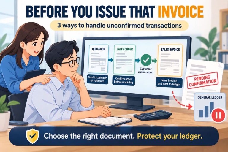 AutoCount Accounting: 3 Ways to Handle Unconfirmed Invoices